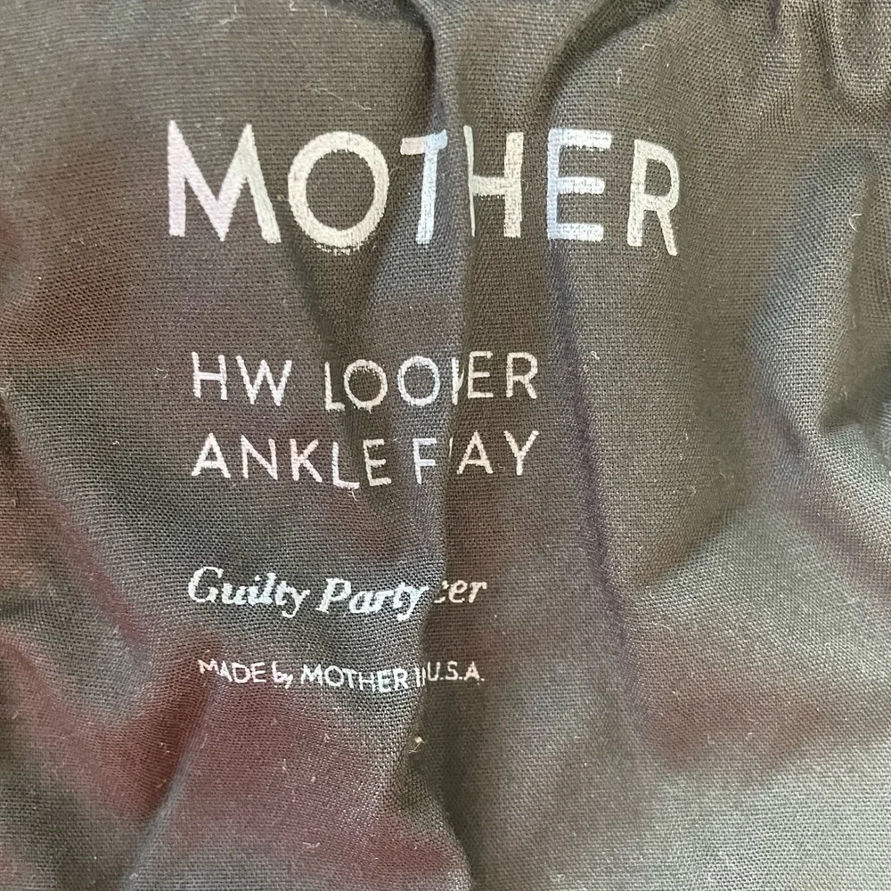 MOTHER HW LOOKER ANKLE FAY WASHED BLACK JEANS, Size 26 Excellent Condition - Picture 11 of 12